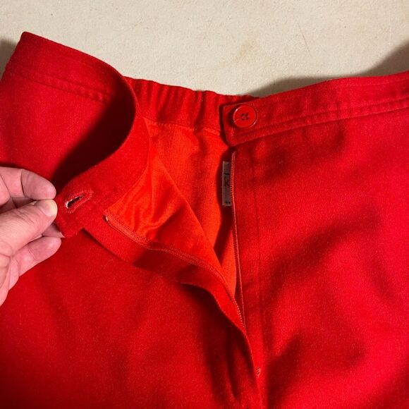 Vintage Pendleton Knockabouts Red Wool Pant Suit – 60s Mod Power Suit Plus Size - Picture 16 of 16